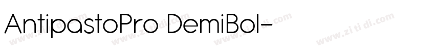AntipastoPro DemiBol字体转换